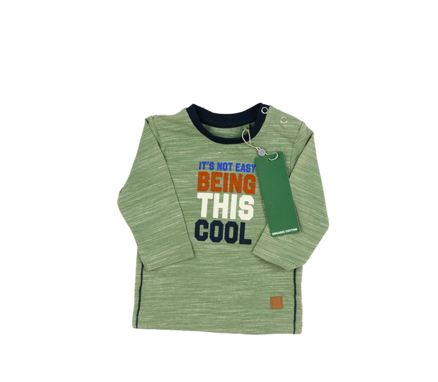 Nové zelené melírované triko 