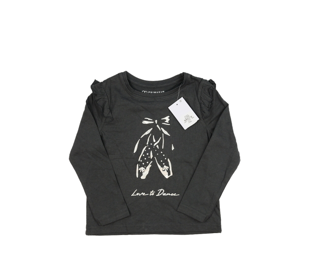 Nové šedé triko s volánky Primark 