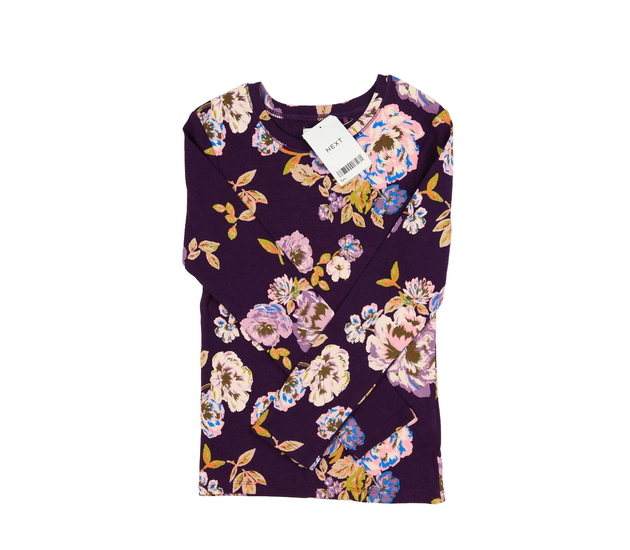 Nové fialové květinové triko Next