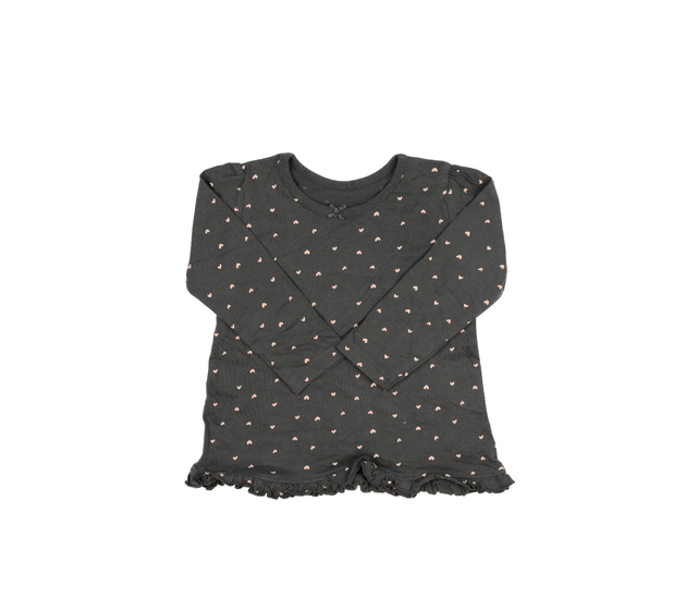 Šedé triko se srdíčky George