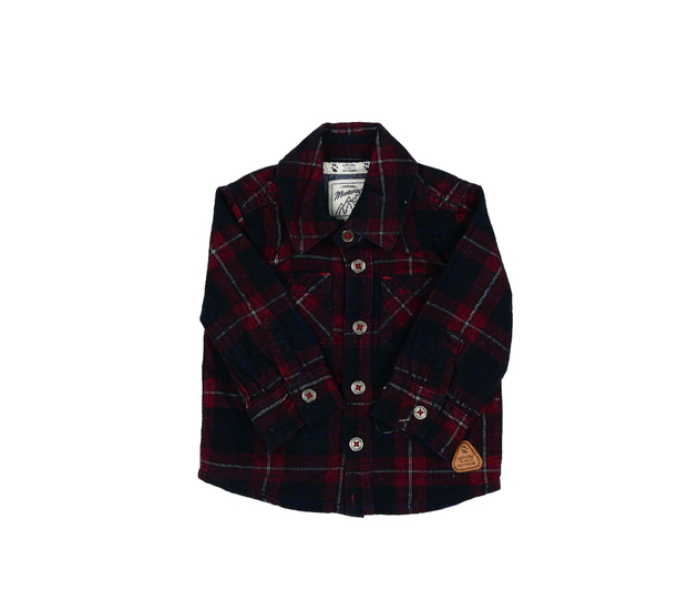 Tmavá kostkovaná košile Mantaray