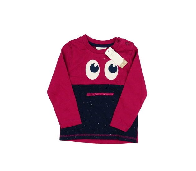 Nové purpurové triko s dino ostny na zádech M&Co