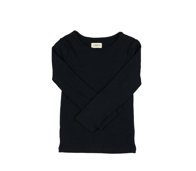 Tmavé žebrované triko F&F