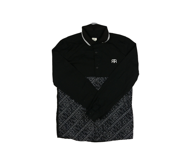 Černá košile s bílými detaily River Island