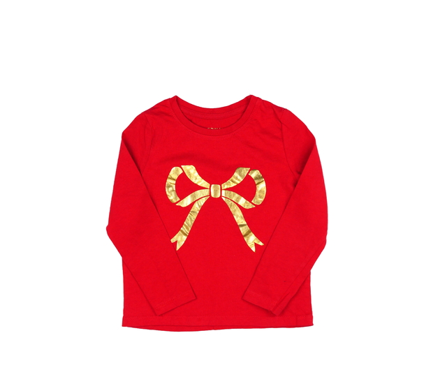 Červené triko s mašlí Primark 