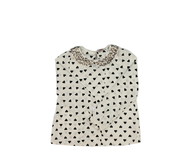 Bílá halenka se srdci Tu 