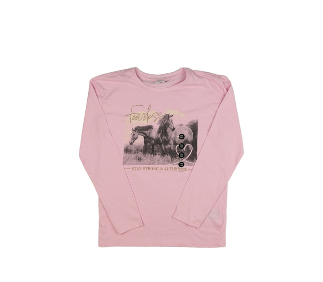 Nové růžové triko s koňmi 