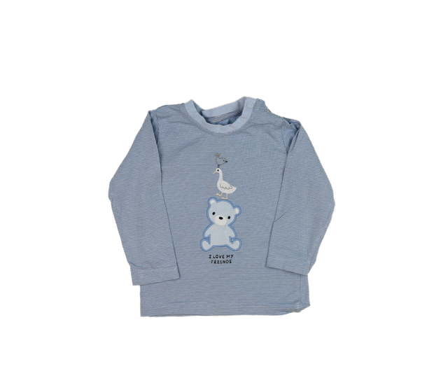 Pruhované triko s medvídkem Nutmeg