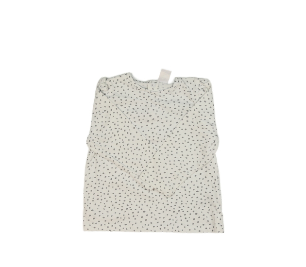 Bílé vzorované triko s volánky 