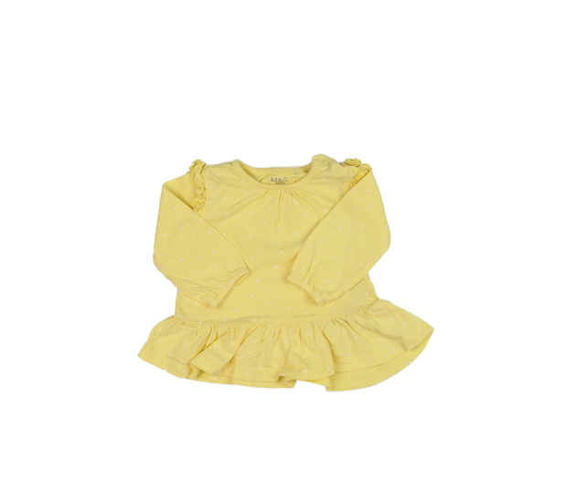 Žluté triko s volánky M&S