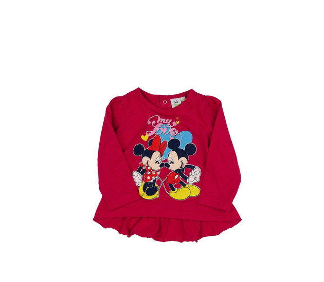 Sytě růžové triko Minnie Disney 