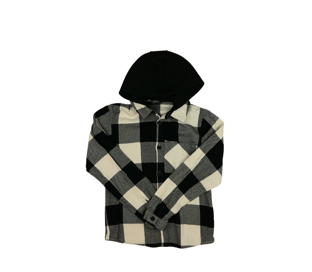 Kostkovaná košile s kapucí Primark 