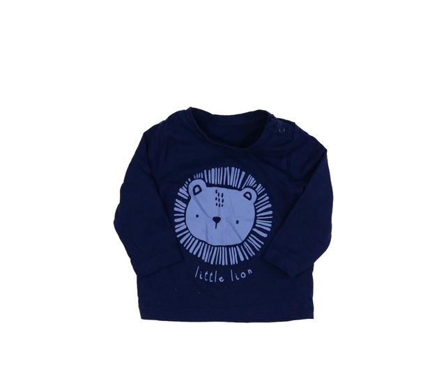 Tmavě modré triko se lvem