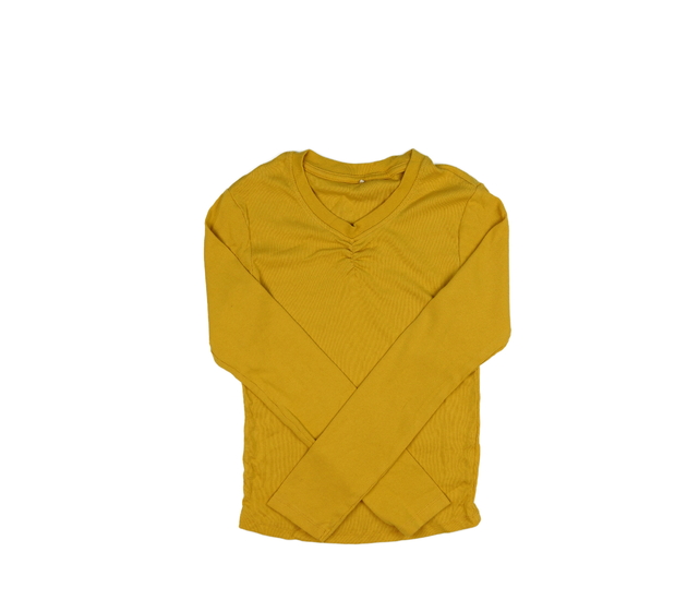 Žluté triko s nabíráním na hrudi George