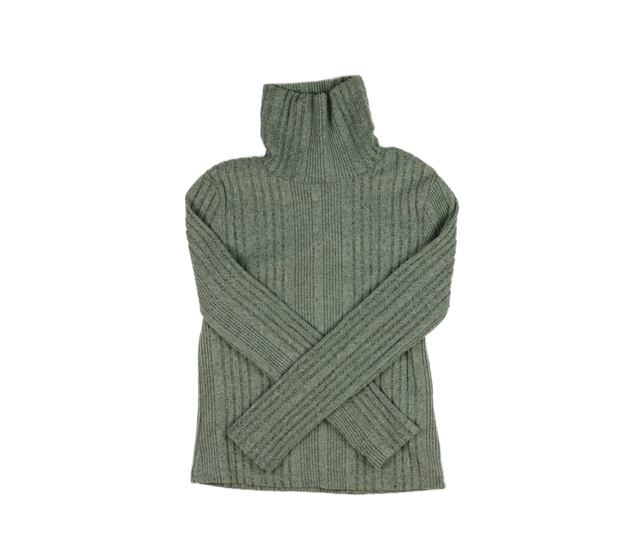 Zelený teplejší rolák 