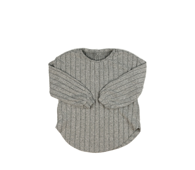 Šedé melírované triko 