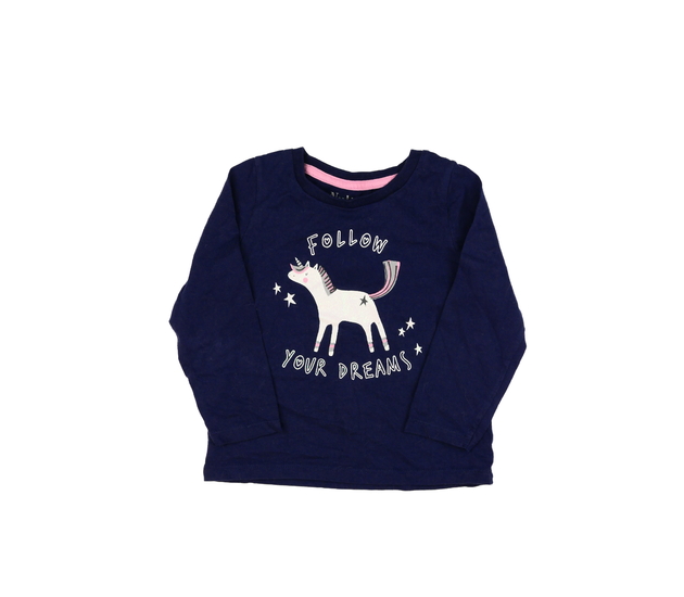 Tmavě modré triko s jednorožcem Nutmeg