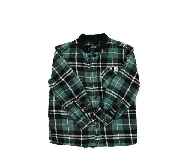 Zelená pruhovaná košile na patenty Next