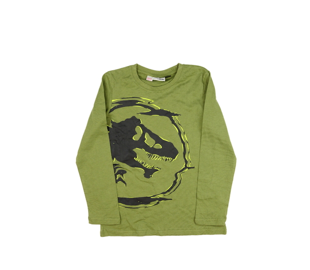 Zelené triko s dinosaurem 