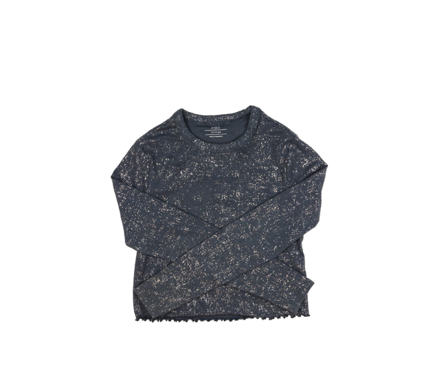 Šedý lesklý crop top M&S