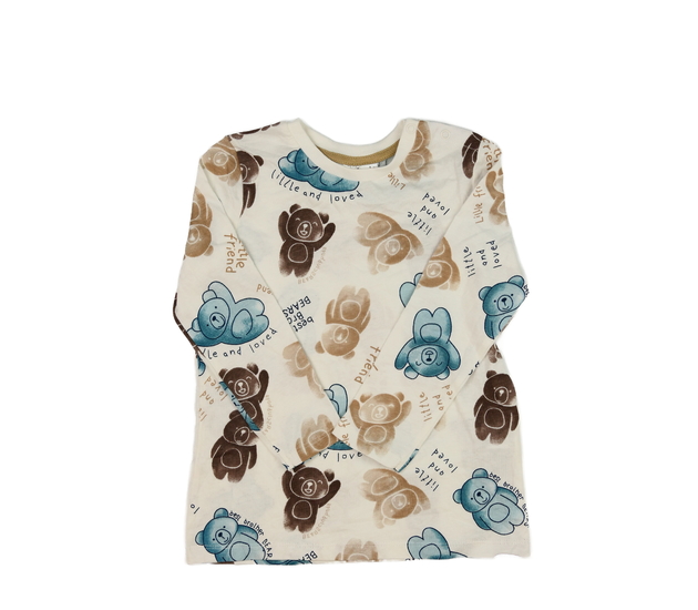 Bílé triko s medvědy 