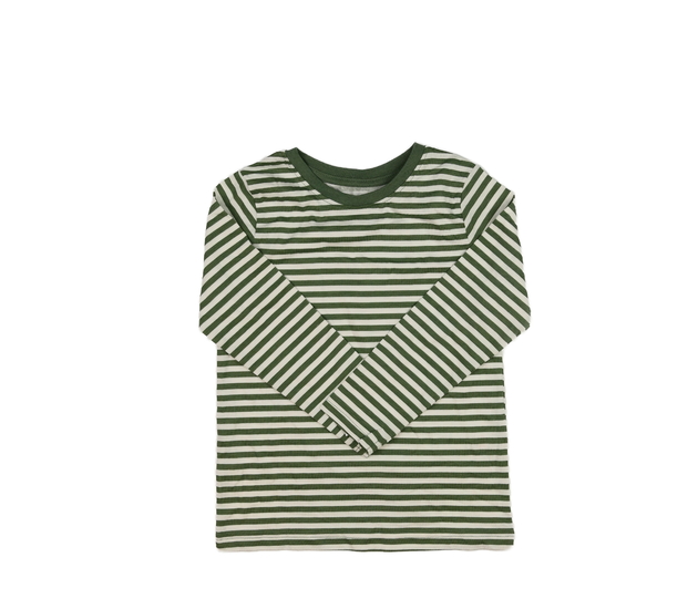 Bílo-zelené pruhované triko George