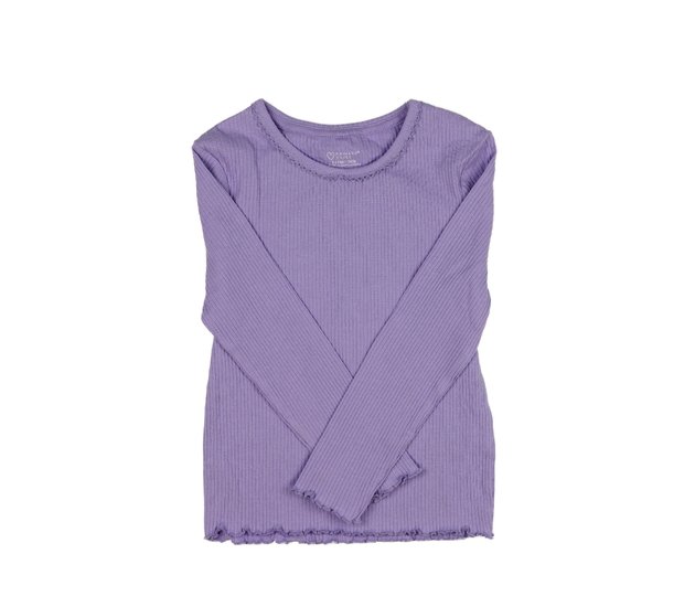 Fialové žebrované triko Primark 