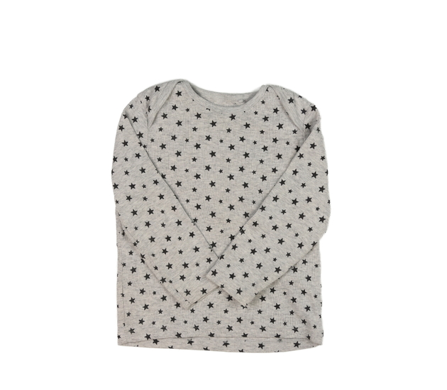 Šedé melírované triko s hvězdami F&F