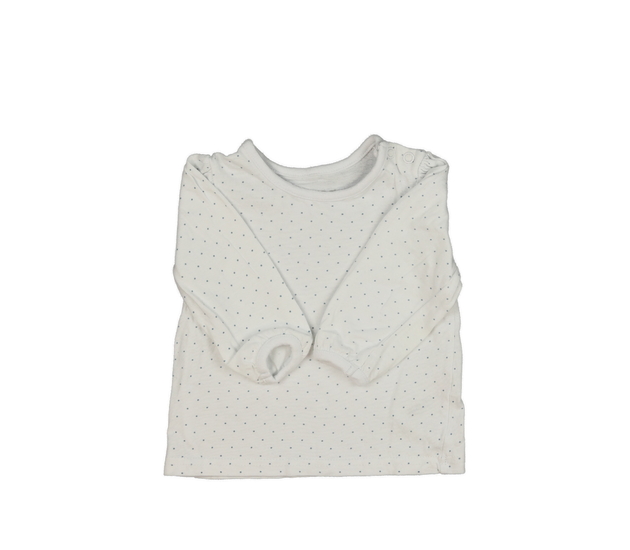 Bílé triko s modrými puntíky Nutmeg