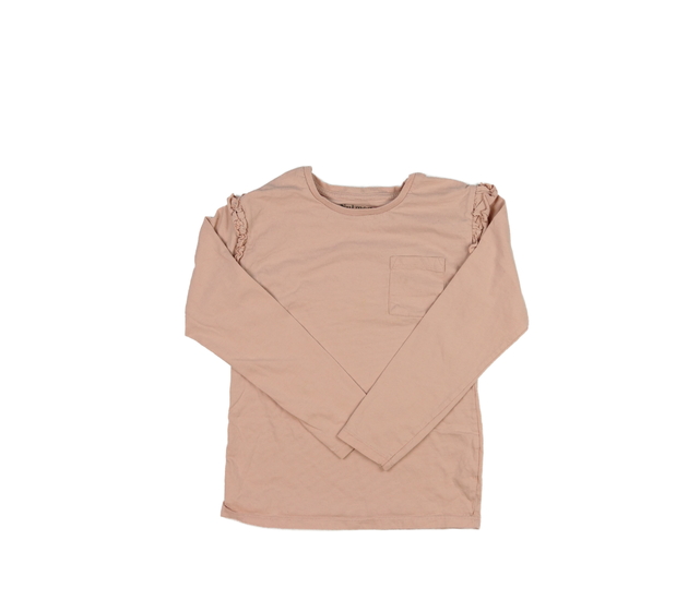 Meruňkové triko s volánky a kapsou Nutmeg