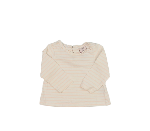 Krémové triko s pruhy 