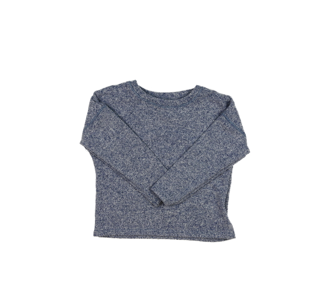 Modré melírované teplejší triko George