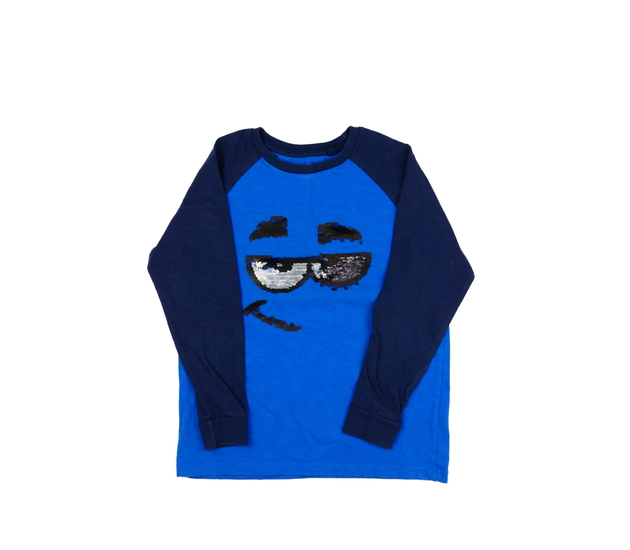 Modré triko s flitry Next