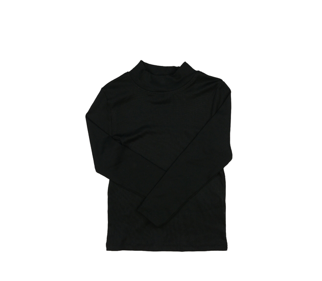 Černé žebrované triko Nutmeg