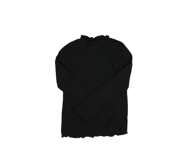 Černé žebrované triko Tu 