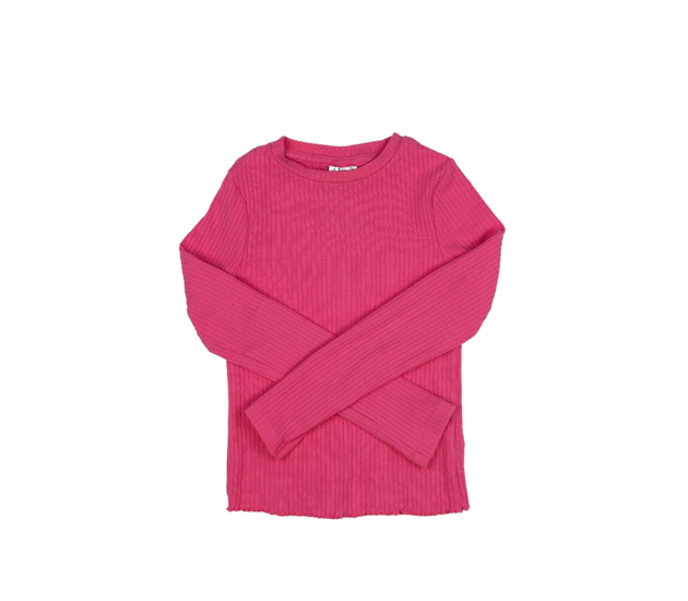 Růžové žebrované triko F&F