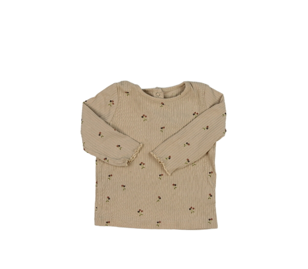 Hnědé květinové triko Next