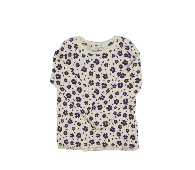 Krémové květinové triko Primark 
