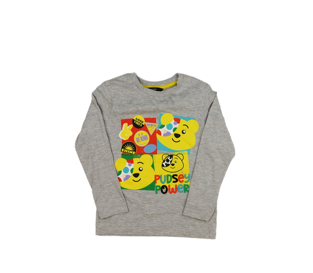 Šedé melírované triko s medvědy George