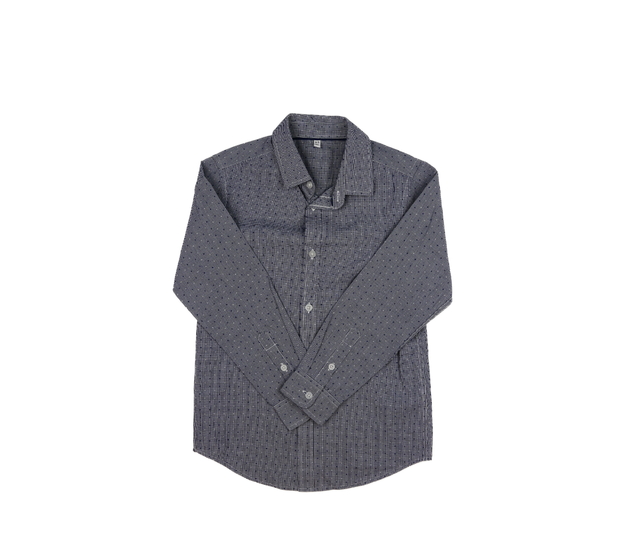 Modrá vzorovaná společenská košile M&S