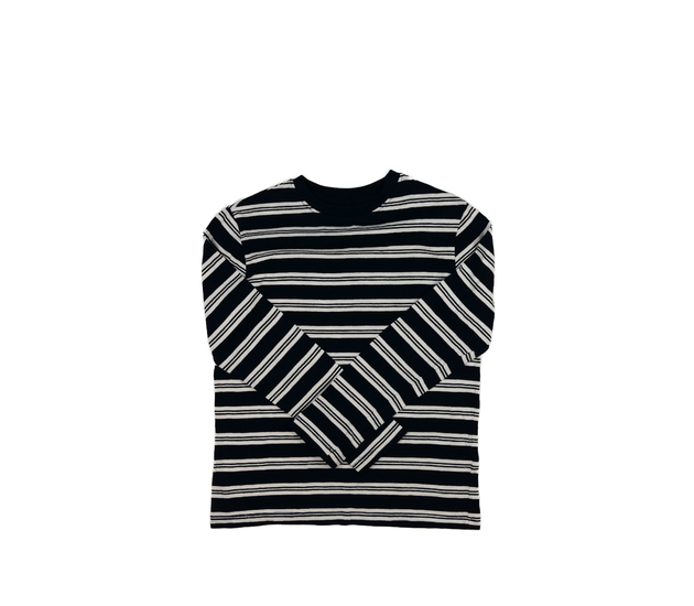 Tmavě modré triko s bílými pruhy M&S