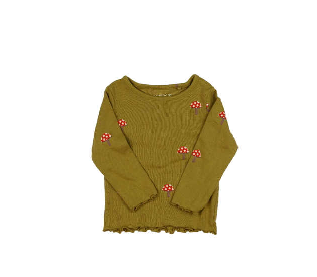 Zelené triko s mochomůrkami Next