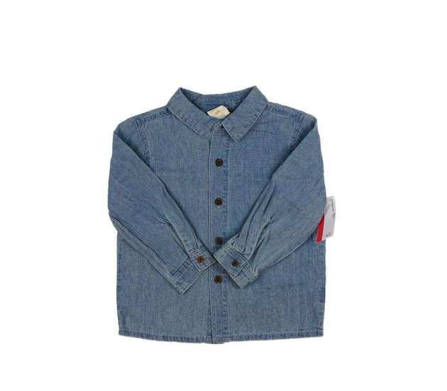 Nová modrá melírovaná košile 