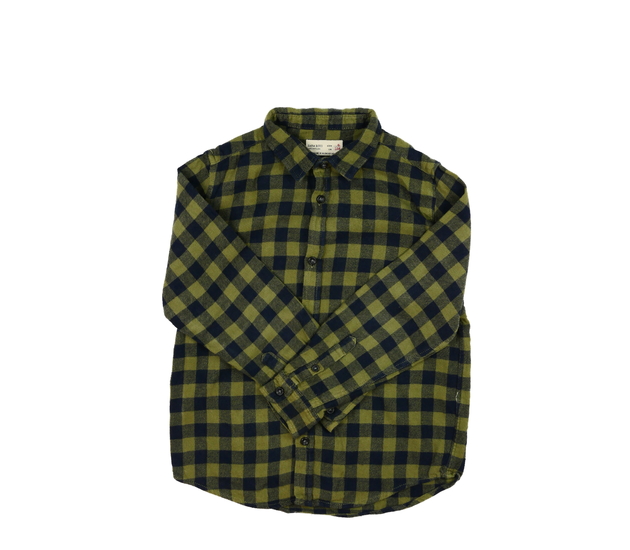 Tmavá kostkovaná košile Zara