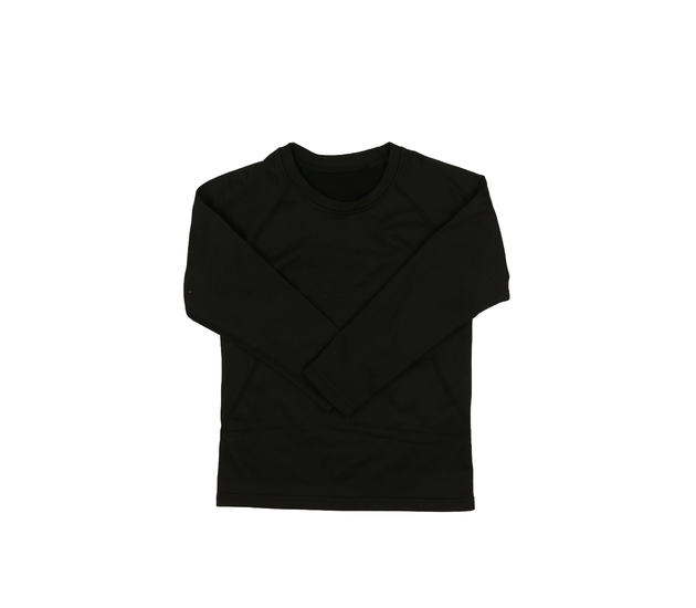 Černé vyteplené sportovní triko 