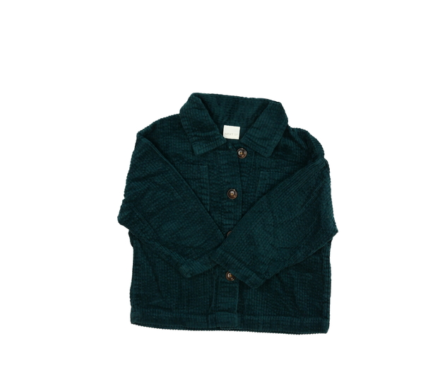 Tmavě zeleno-modrá manšestrová košile Next