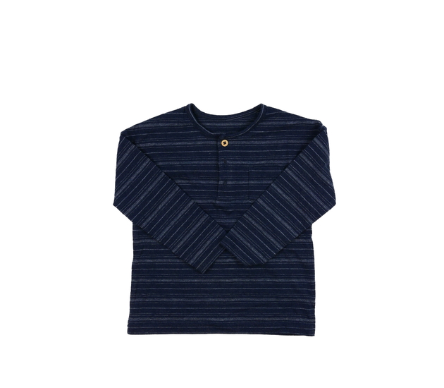 Tmavě modré melírované triko Tu 