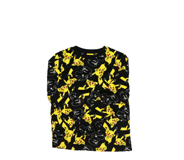 Černé teplé domácí triko Pokémon Primark 