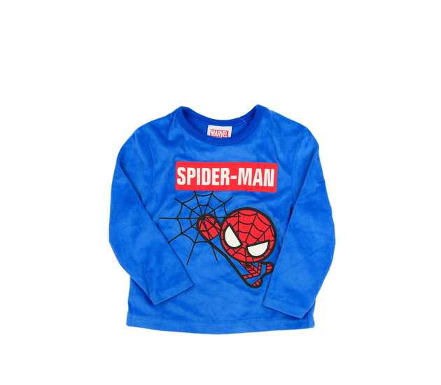 Modré teplé domácí triko Marvel Primark