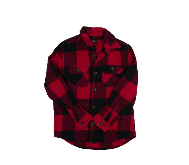 Červená kostkovaná košile Next